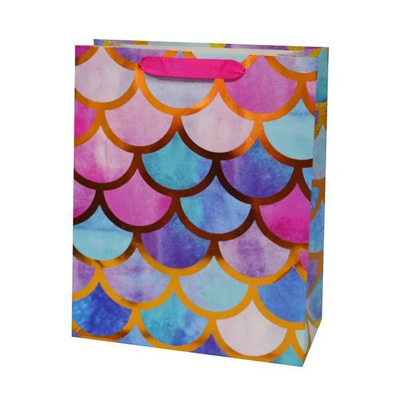 

paper bag mermaid/ kantong goodie bag hampers souvenir motif putri duyung /tas hadiah ulang tahun imlek