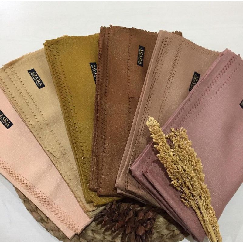 jilbab segiempat glitter by Azara