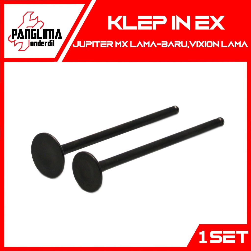 Klep In-Ex Yamaha Jupiter MX Old-New &amp; Vixion Lama Kelep Payung Valve Set