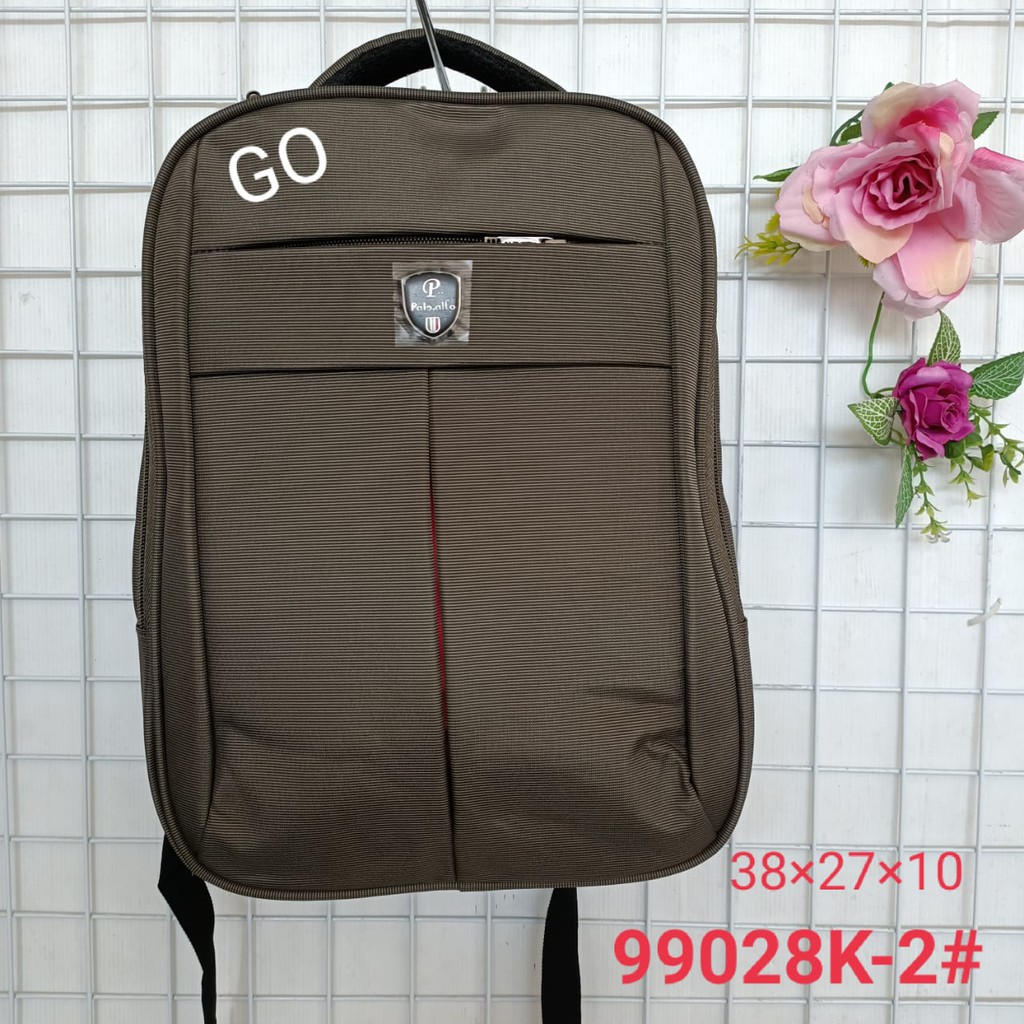 gos PALO ALTO TAS RANSEL Laptop Free RainCover Tas Punggung Pria Wanita Original