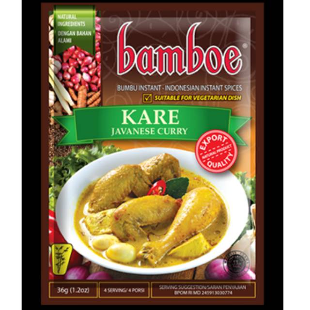 

Bumbu Instan BAMBOE rasa Kare