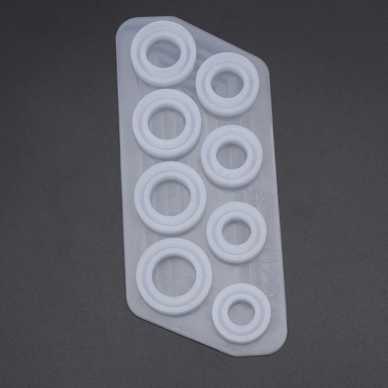 SIY  Flat Rings Mold Collection Handmade DIY Making Ring Jewelry Silicone Mold Crystal Epoxy Mould