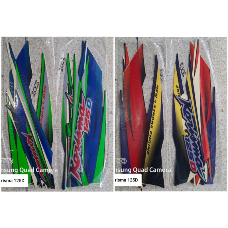 striping motor sticker honda karisma 125 d 2003