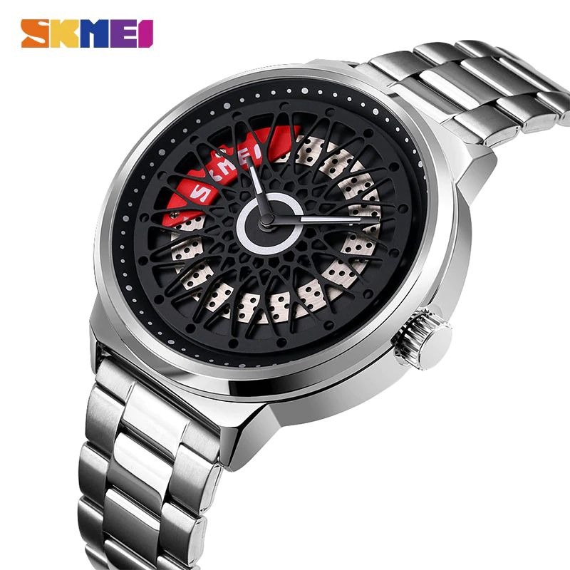 SKMEI 9217 Jam Tangan Pria Analog Stainless Steel WK-SBY