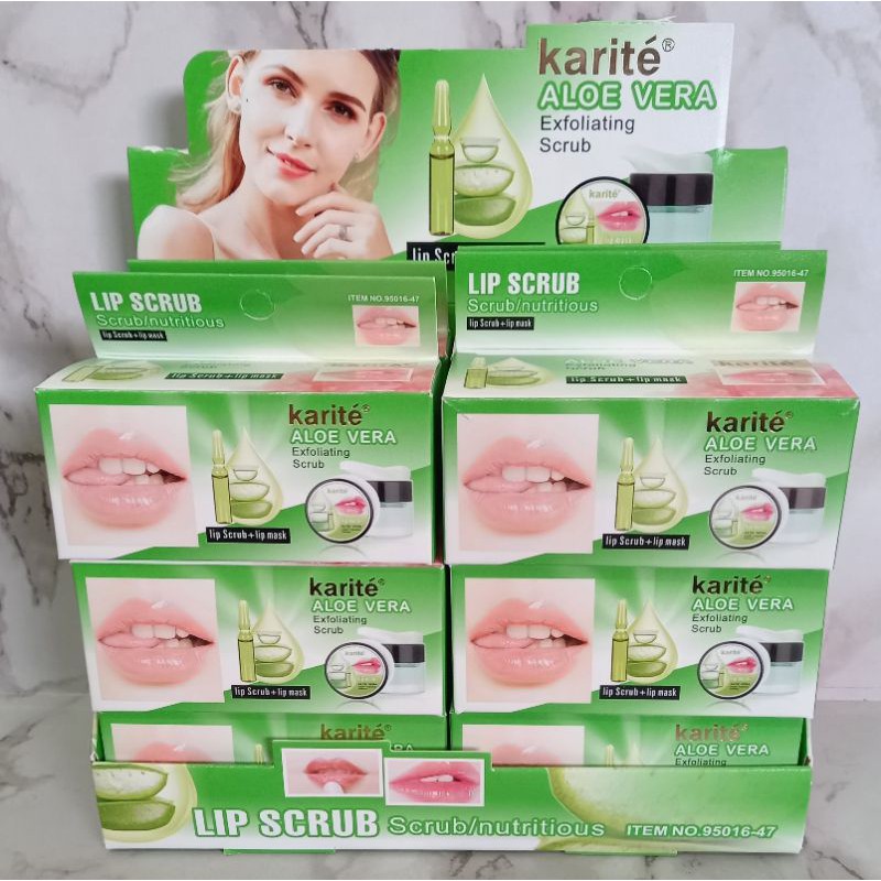 LIP SCRUB &amp; LIP MASK KARITE ALOE VERA NO.95016-47