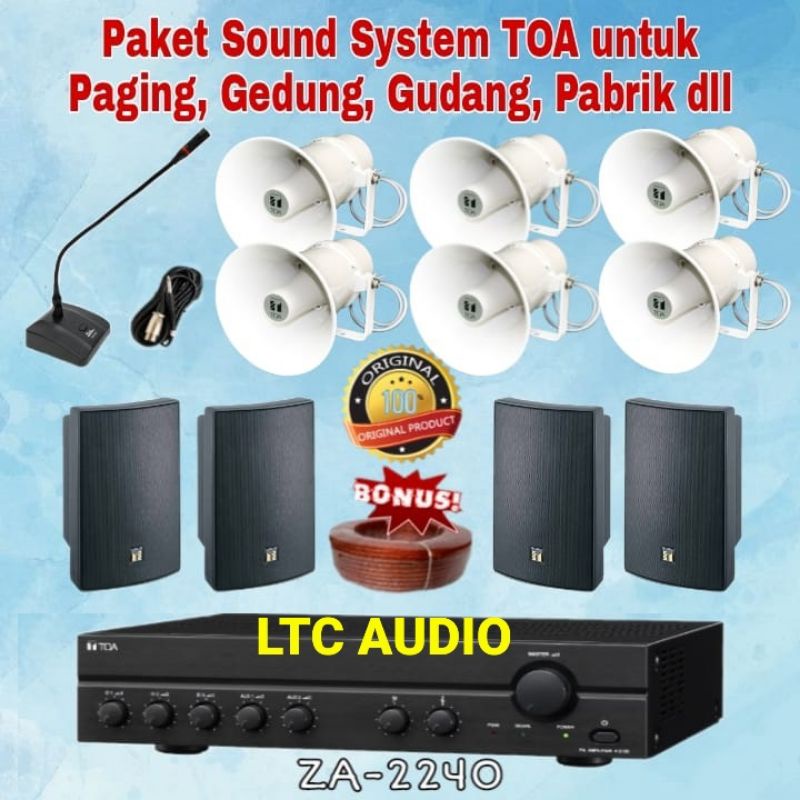 Jual Paket Sound System Toa Untuk Gedung Paging Pabrik Gudang Pagging C Shopee Indonesia