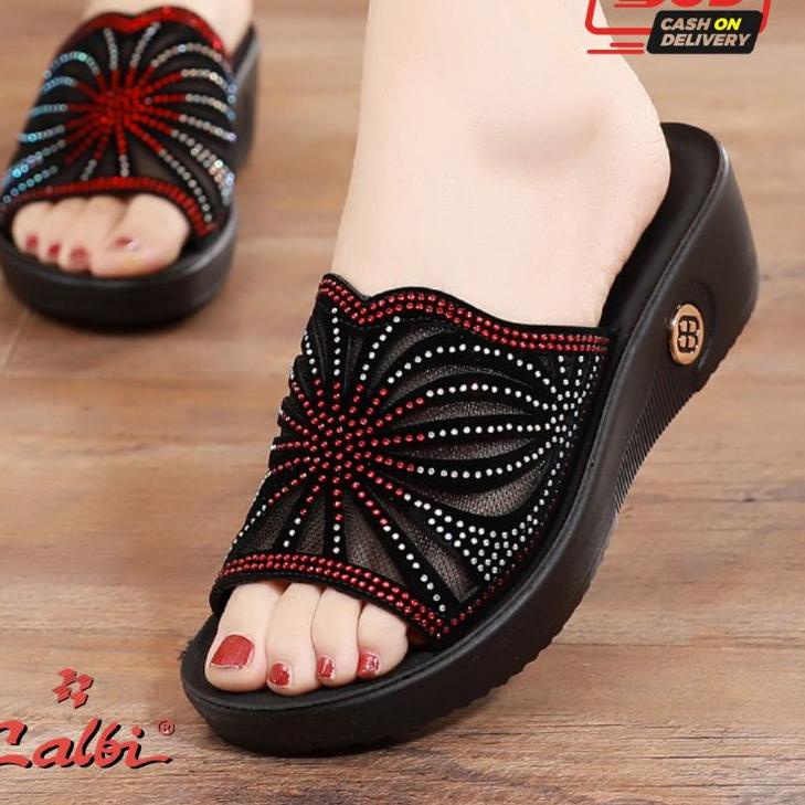 Tren Kekinian.. Sandal Calbi Wedges // Sandal Wedges Wanita