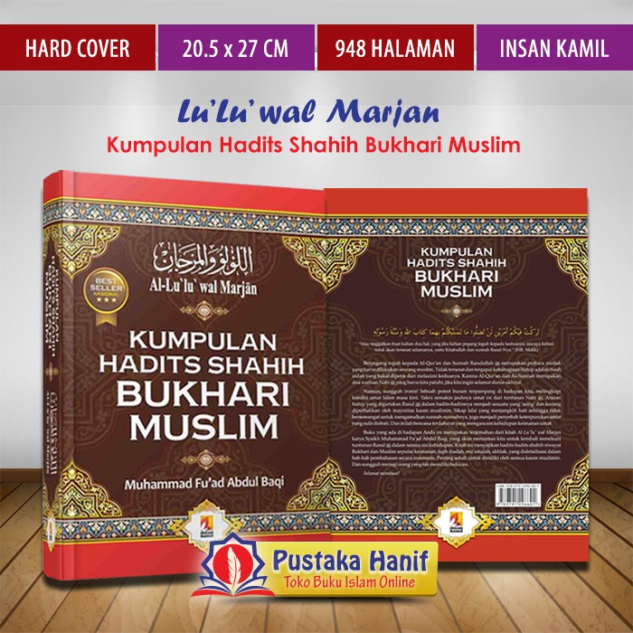 Jual Buku Kumpulan Hadits Shahih Bukhari Muslim - Kitab Al Lulu Wal ...