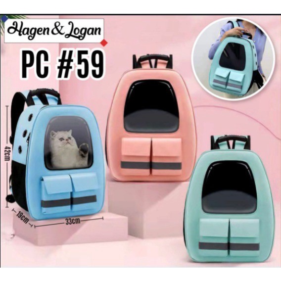 Pet Carrier Backpack PC59 - Tas Cargo Kucing - PSI (BOGOR)
