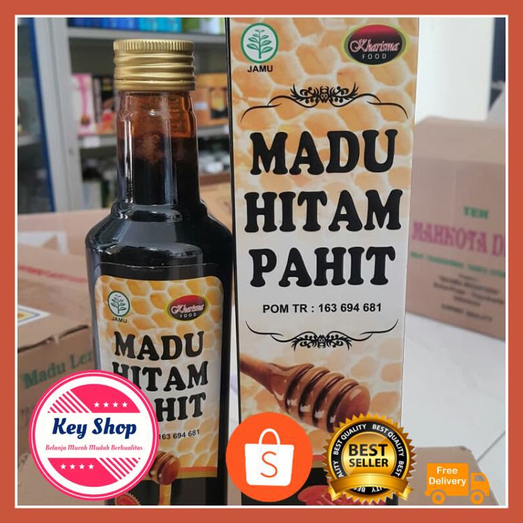 

Best Seller! Madu Hitam Pahit Premium 500gr - plus Propolis + Trigona + Royal Jelly Terbatas!