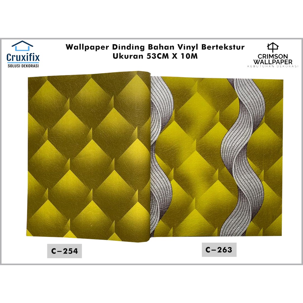 Wallpaper Dinding 3D Vinyl Premium Bertekstur
