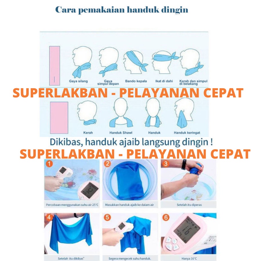 Handuk Olahraga Kecil Handuk Leher Olahraga Badminton Pria Wanita Cold Towel Sport Gym Yoga Fitness