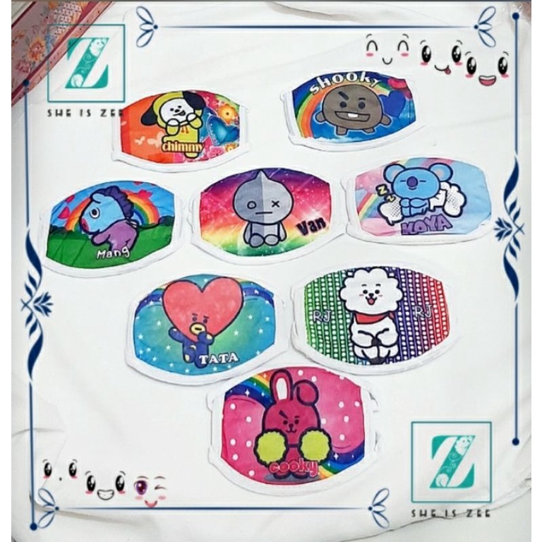 MASKER KAIN ANAK BTS