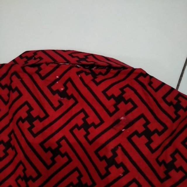 Qnunbatik Batik Keluarga/family Dress Orchid Merah