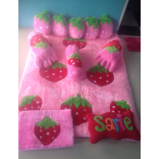 Karpet Rasfur Fullset Motif Strawberry