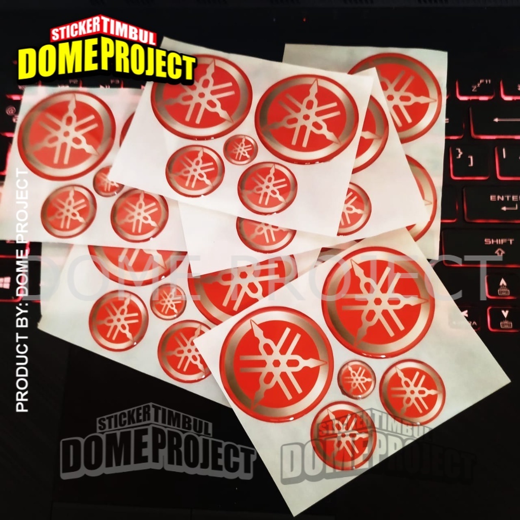 STIKER NMAX STIKER MOTOR STIKER AEROX LOGO YAMAHA MERAH GARPUTALA EMBLEM NMAX DAN AEROX LEXI STIKER NMAX STIKER MOTOR NMAX 1 SET