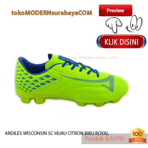 ARDILES WISCONSIN SC CITRON BIRU ROYAL sepatu anak olahraga sepak bola