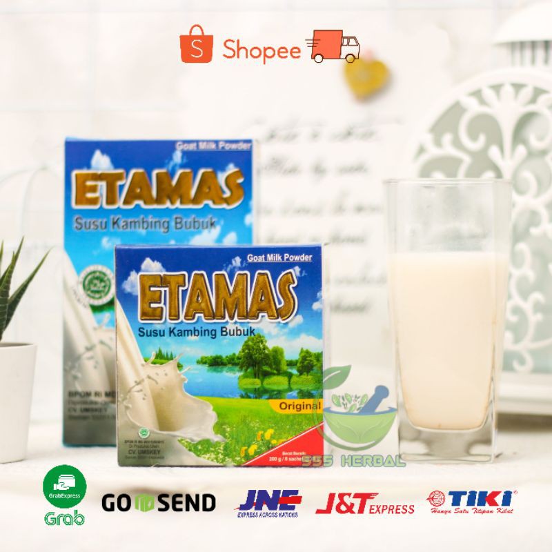

SUSU KAMBING BUBUK ETAMAS ISI 200 GRAM TINGGI KALSIUM DAN VITAMIN