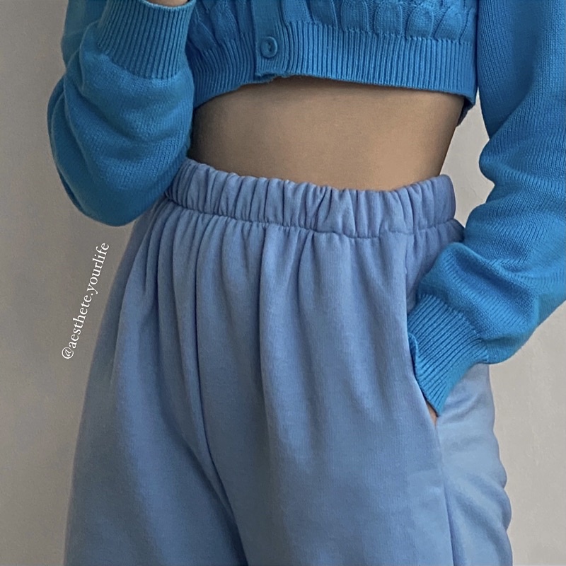 sweatpants biru muda/skye blue/baby blue Jogger