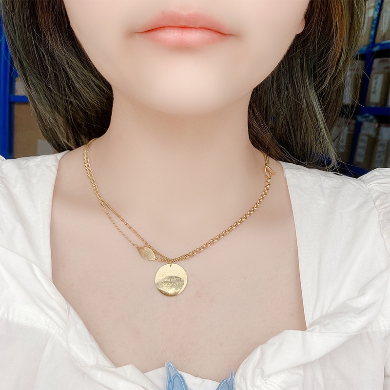 Kalung beloved titanium korea style anti karat