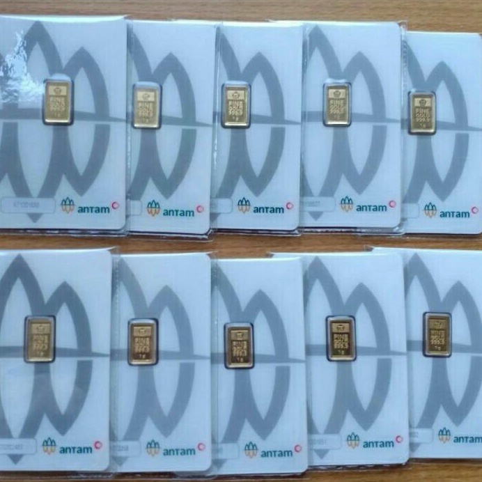 LM 1 gram certieye Antam 0.5 gram red rm cetakan baru/emas batangan 1gram free nota resmi distributo