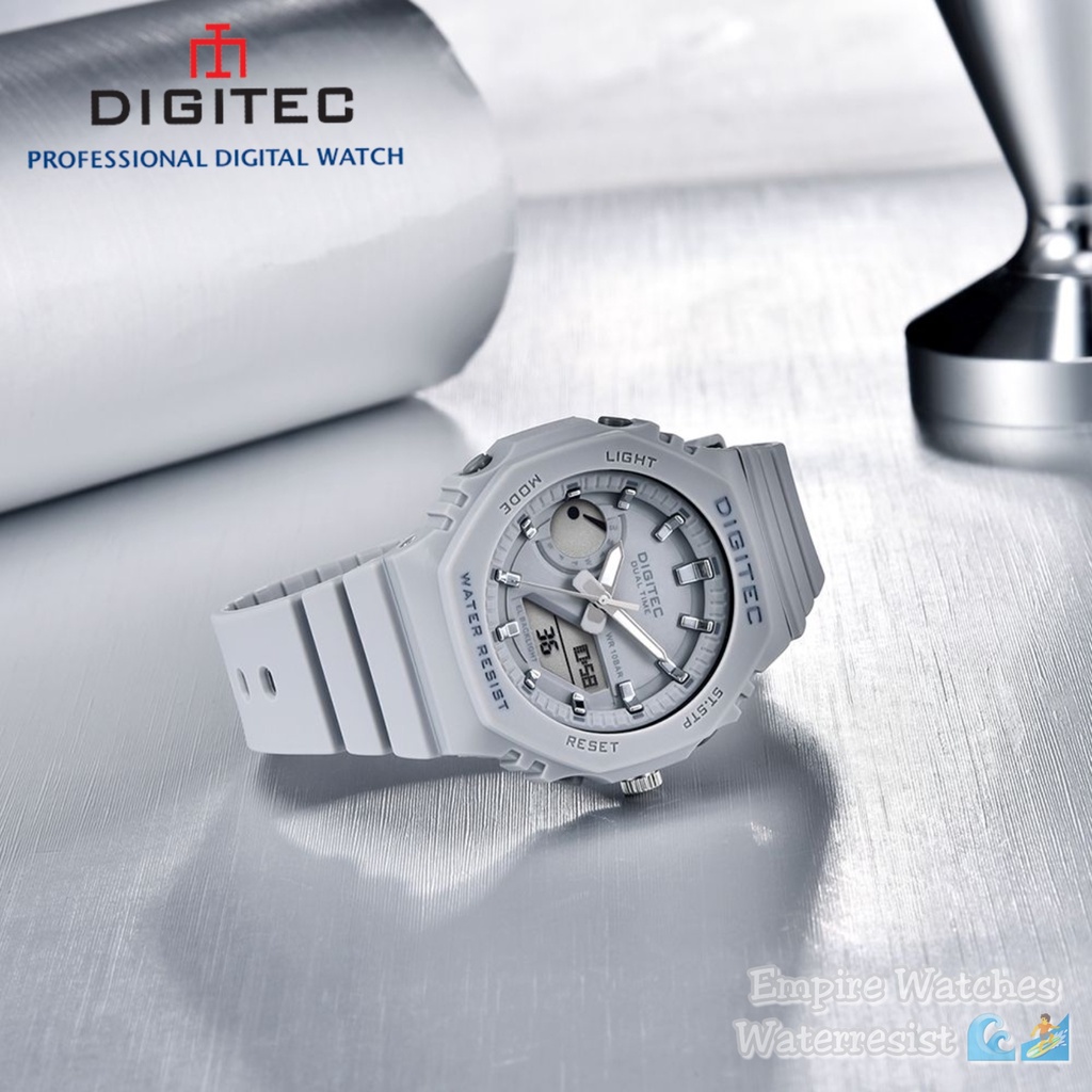 Jam Tangan Digitec DG3119T 3119 Wanita Cewek Analog Digital Strap Rubber Dualtime Kualitas Original Waterproof