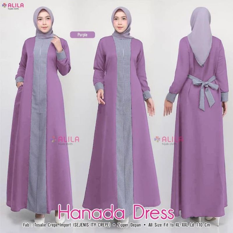 Hanada dress pakaian wanita fashion muslim remaja