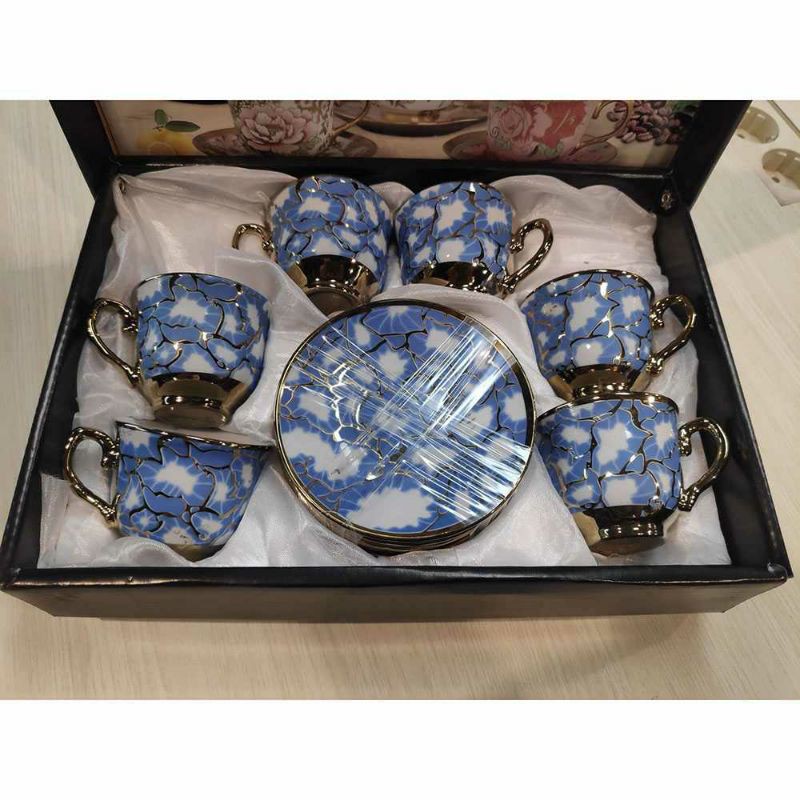 Cangkir Keramik 6 Set in 1 European Style Art Vintage-B50
