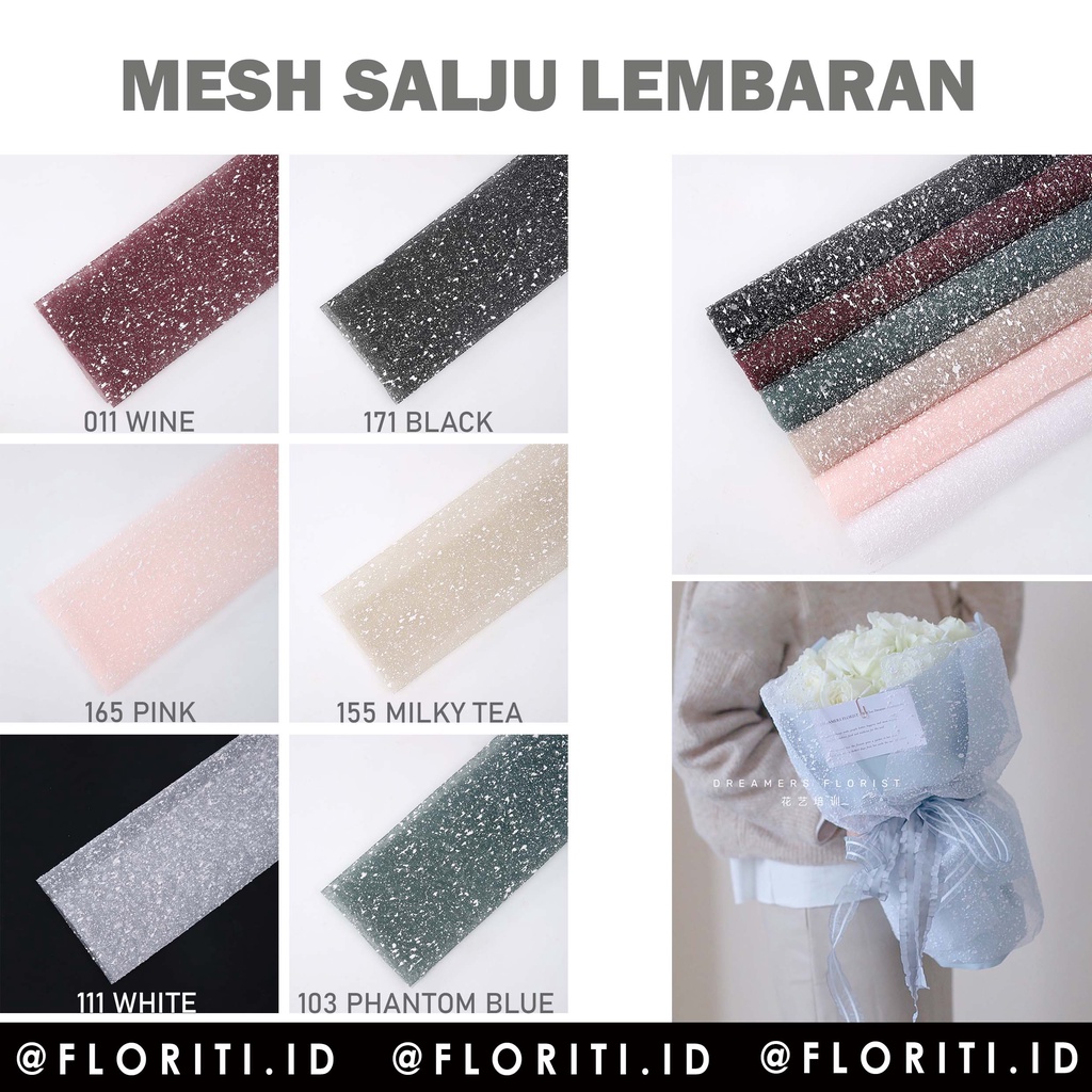 

(lembaran) Mesh/Jaring Salju Flower Wrapping