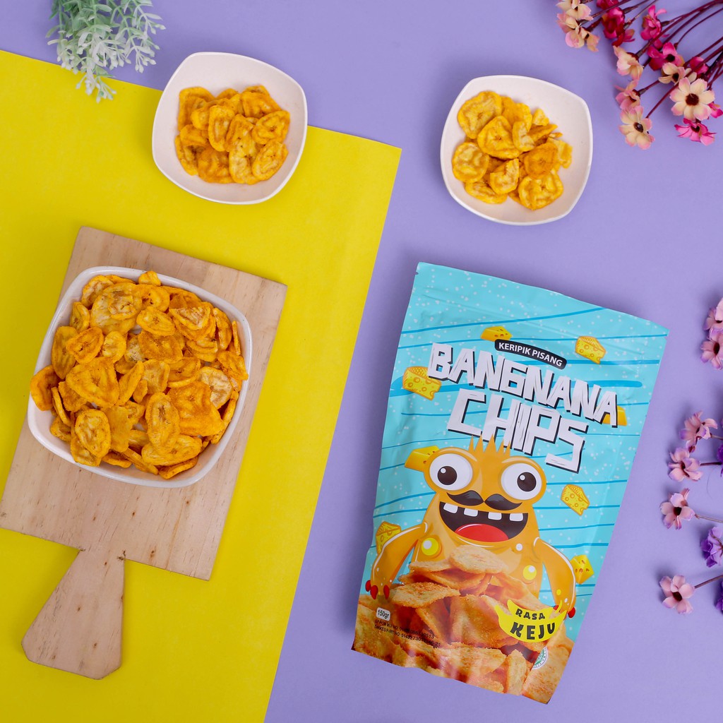 

Aneka Snak Keripik / Keripik Pisang - Bangnana Chips Rasa Keju