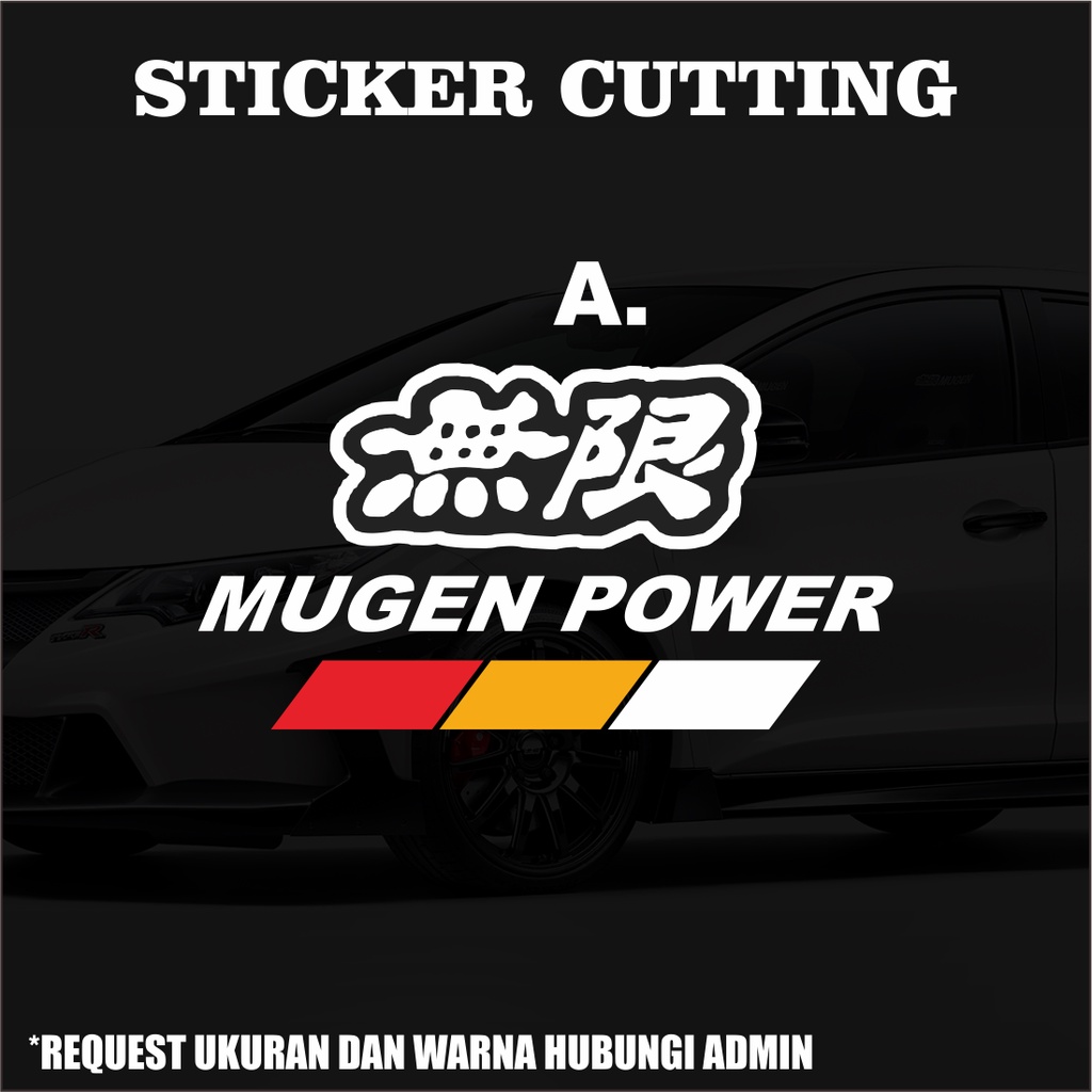 Sticker Cutting Mugen Power