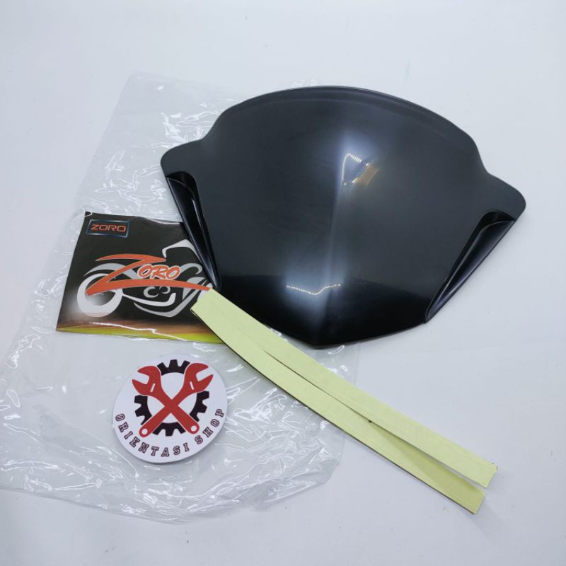 Visor BEAT Karbu lama warna hitam PEKAT dan Carbon kilat WINSIL BEAT OLD KARBURATOR cover winshield