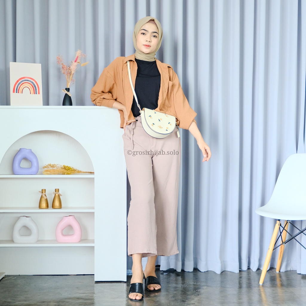 (MSB) KEMEJA SISY OVERSIZE CROP TOP DAILY BUSUI WANITA BLOUSE AIRFLOW