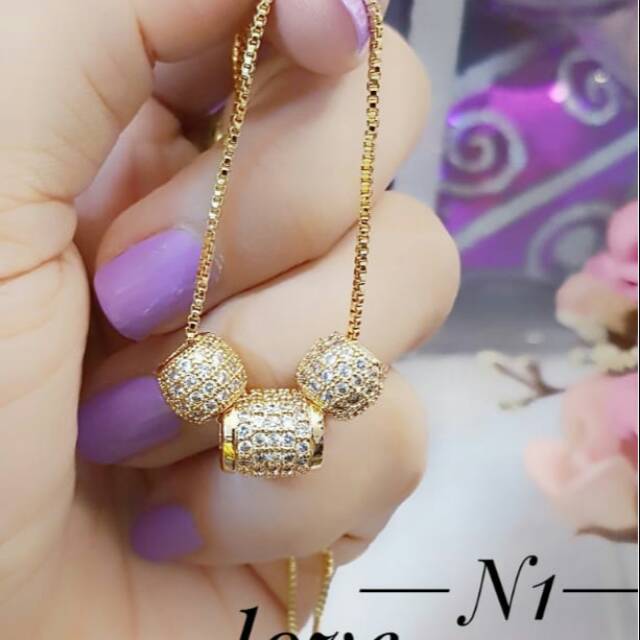 Xuping kalung kolong lapis emas 24k 1836