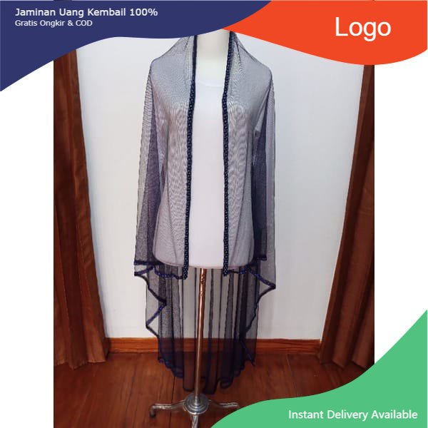 slayer veile pengantin NAVY hijab pengantin kerudung pengantin mutiara jilbab pengantin slayer penga