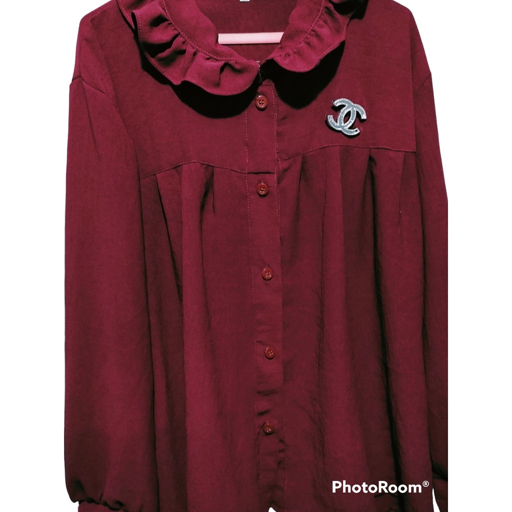 gamisku Giovani Blouse atasan Bahan crinkel Airflow model kekinian 4 ukuran  m L xl xxl