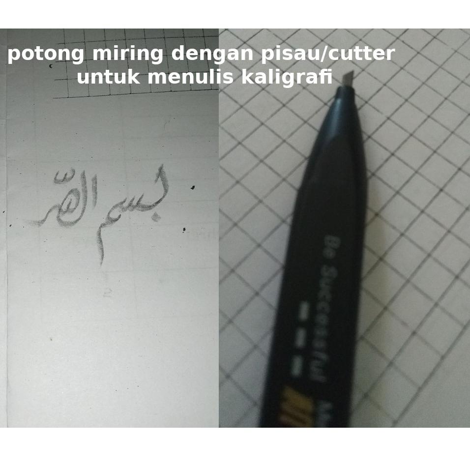 

[KODE PRODUK DFTGH8698] Pensil Khot/Pensil Khat/Pensil Kaligrafi 2B mekanik