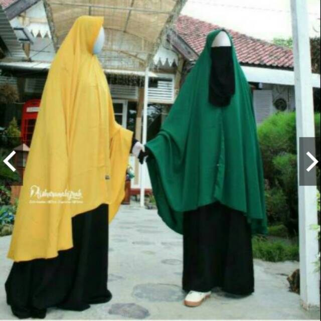 Hijab/Khimar Semi Mukena Non Pet 110X145cm/Wolfis/Murah
