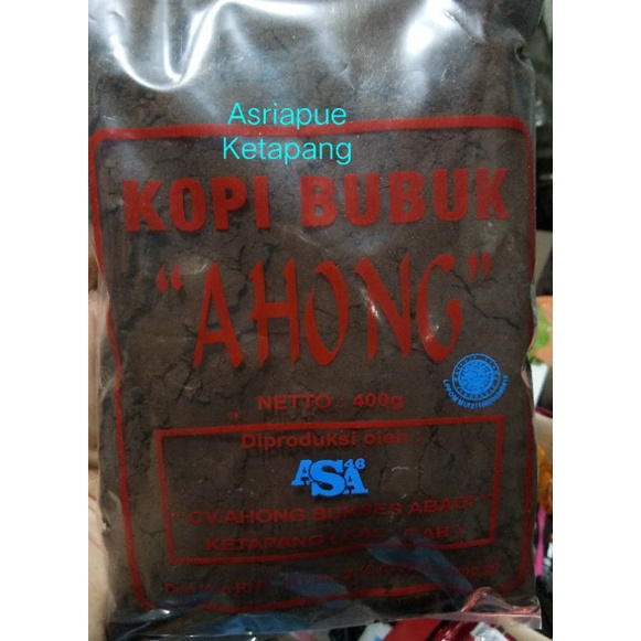 KOPI BUBUK AHONG BUATAN KETAPANG 400 GRAM