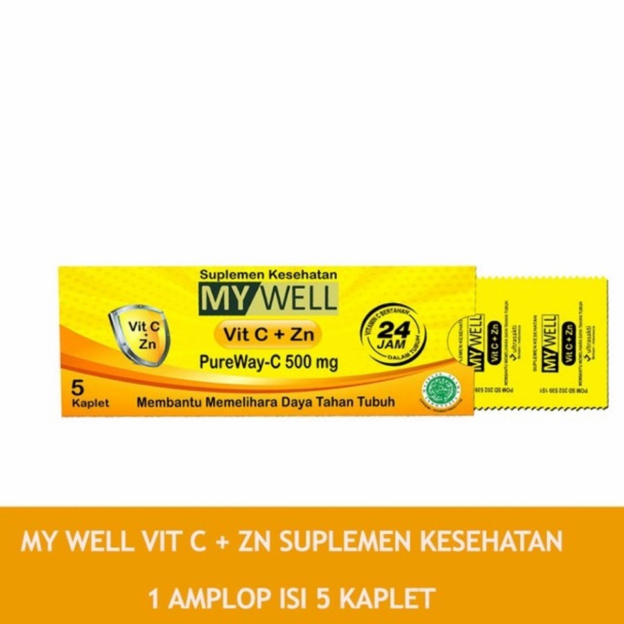 Vitamin Mywell Vitamin C + zn 500mg