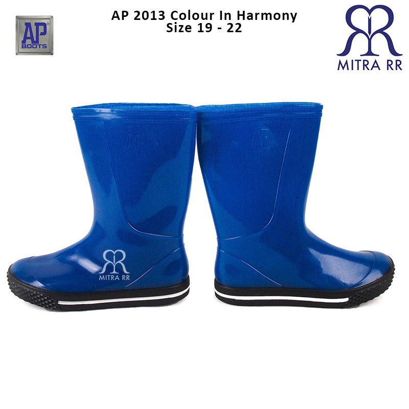 AP Boots 2001 / 2013 Biru Merah Sepatu Boot Anak Sekolah Tanggung Outbound Unisex Kids