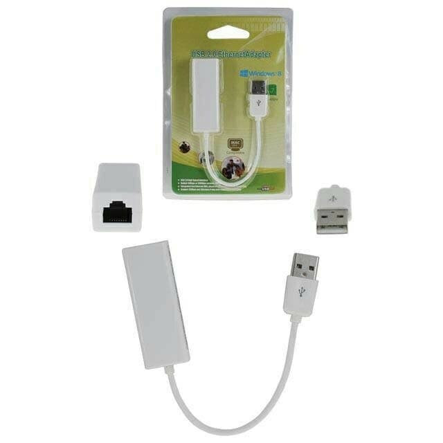 USB to Ethernet Adapter (USB LAN) - for All Windows Notebook, Apple No