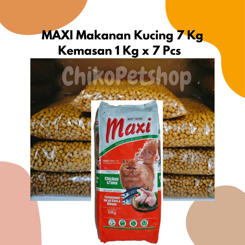 MAXI 7KG Makanan Kucing 1KG X 7PCS