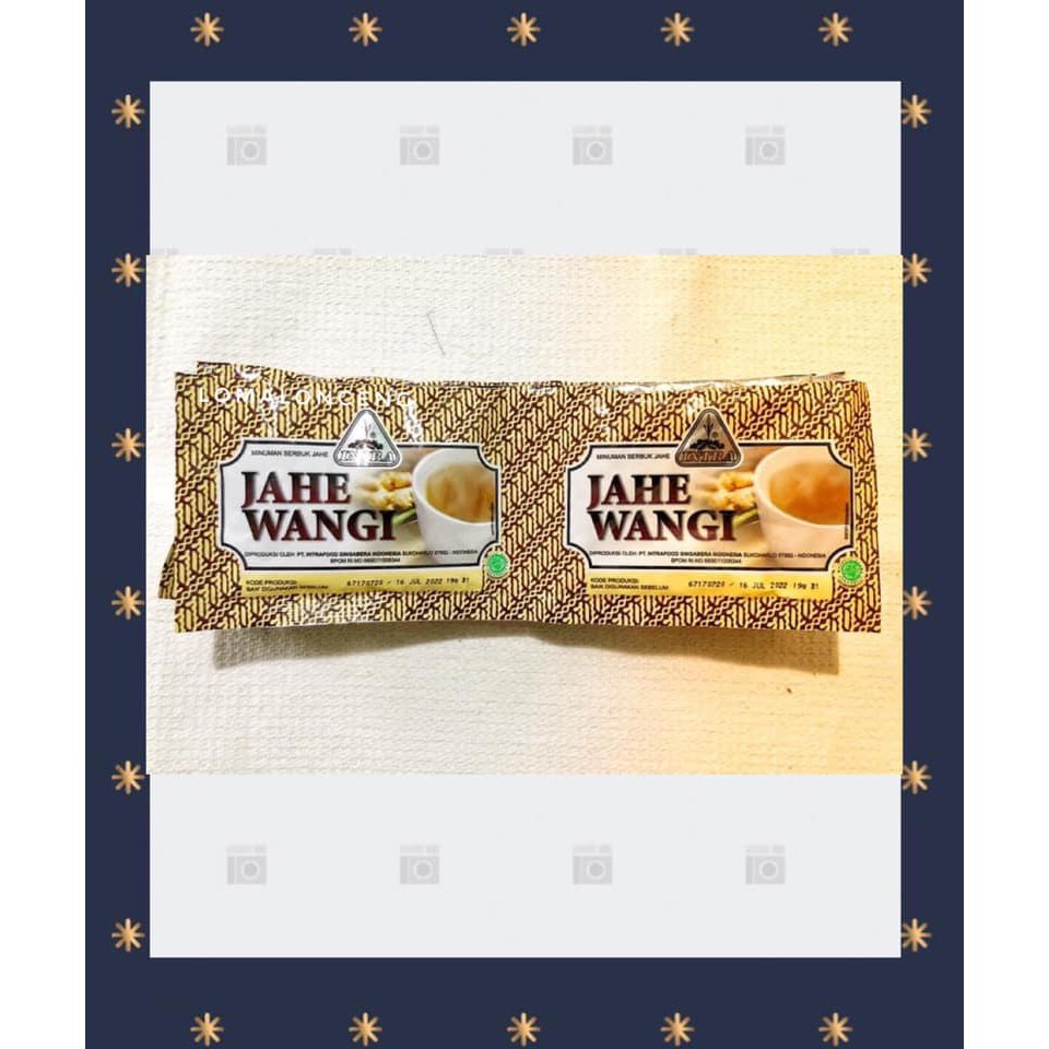 

Jahe Wangi Intra 10 sachet. Minuman Kesehatan Tradisional