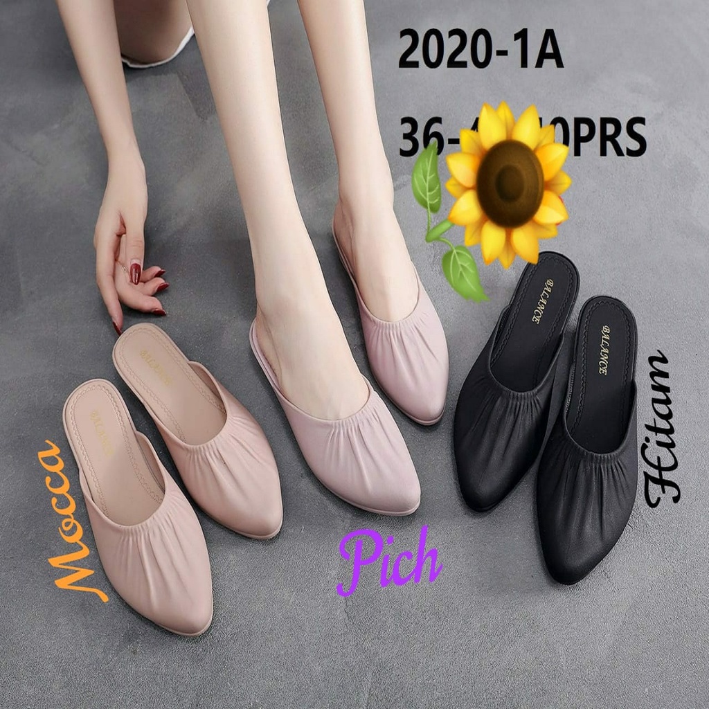 Sandal Jelly Wanita Wedges Balance 3302-1-Mocca 2020