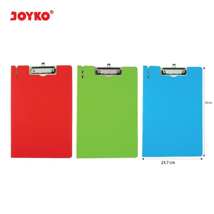 Clip Board Clipboard Papan Jalan Alas Ujian Folio F4 Joyko CLB-66 PVC