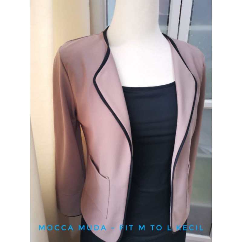 Maobli Blazer List Warna maobli all size, XL, Xxl, XXXL