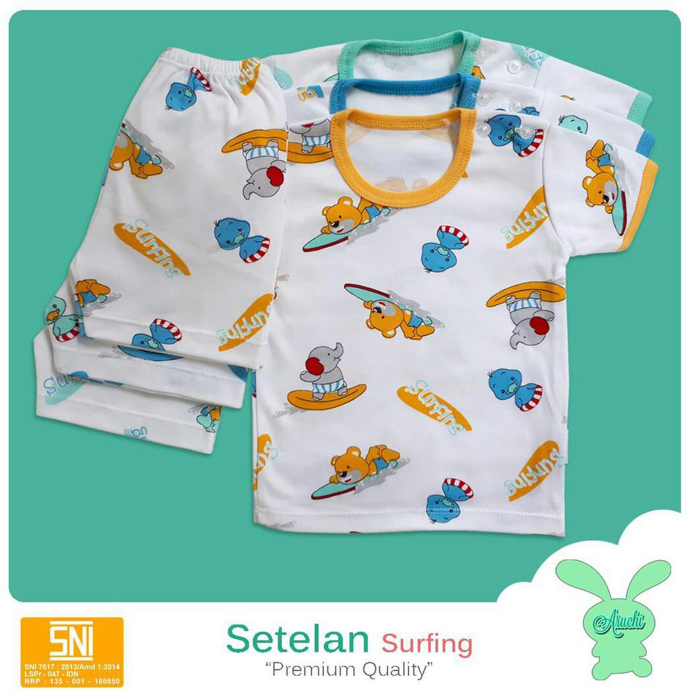 ARUCHI SETELAN MOTIF SURFING / SETELAN BAYI