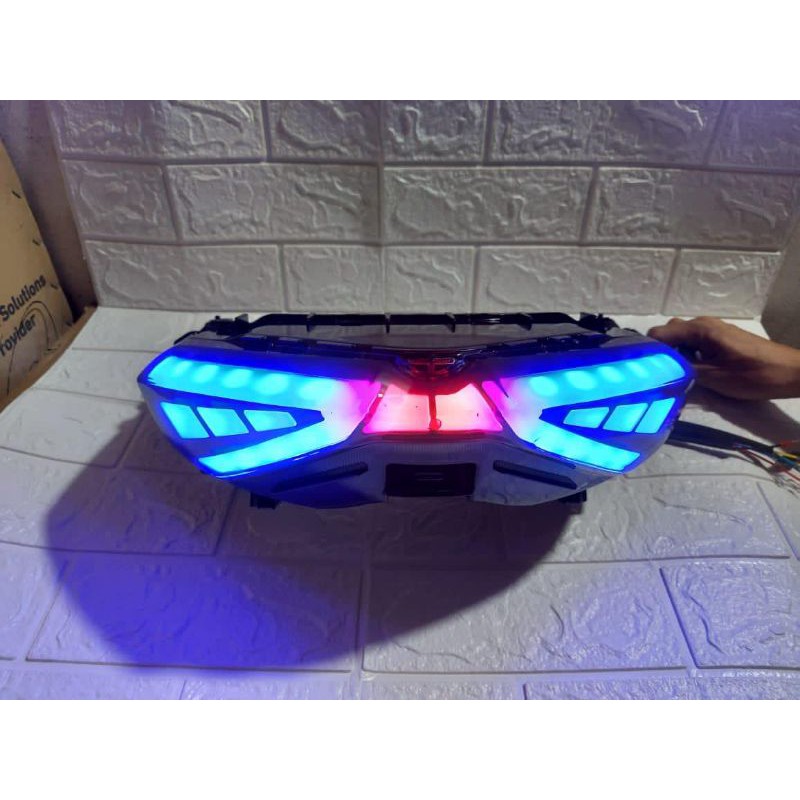 Paket Lampu Stoplamp Nmax New 2020 + Lampu Sein All New Yamaha Nmax 2020 Senja Biru by Wuming