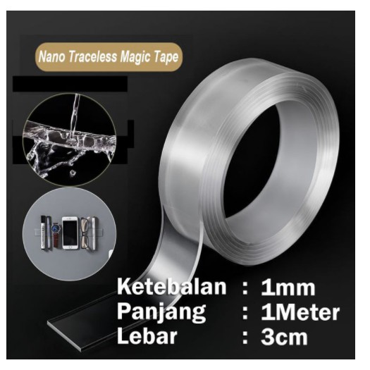 

Magic Tape Isolasi Double Tape 2 Sisi Ukuran 1 Meter